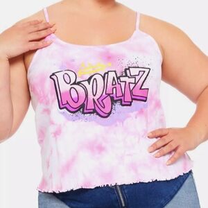 NWT! Bratz Logo Tie-Dye Girls Strappy Tank Top. SIZE XL